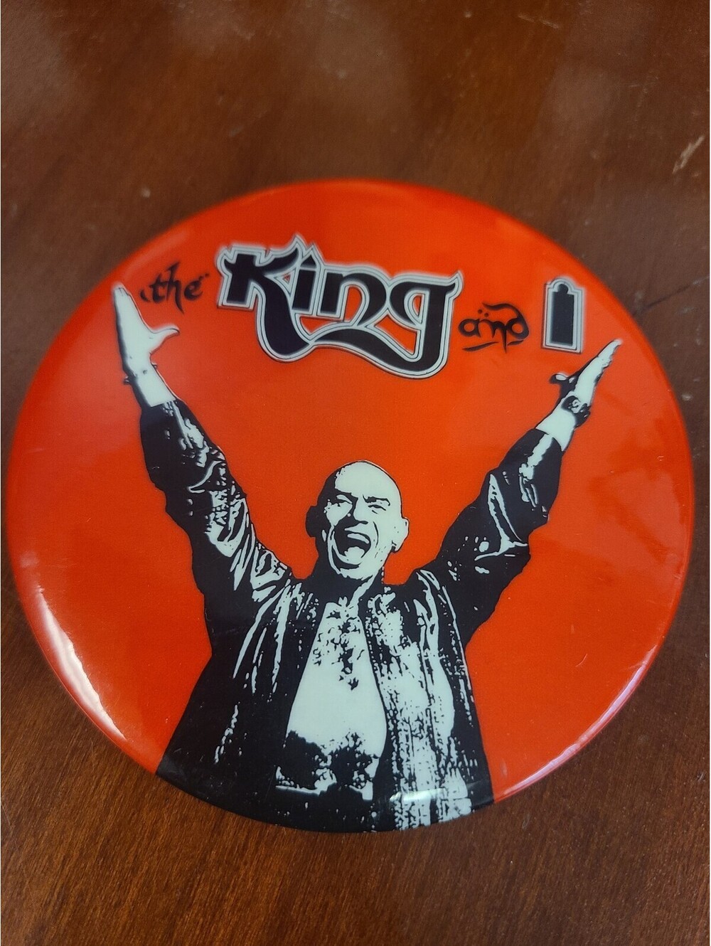 Rodgers & Hammerstein The King and I Musical Vintage Pinback Button 1980s